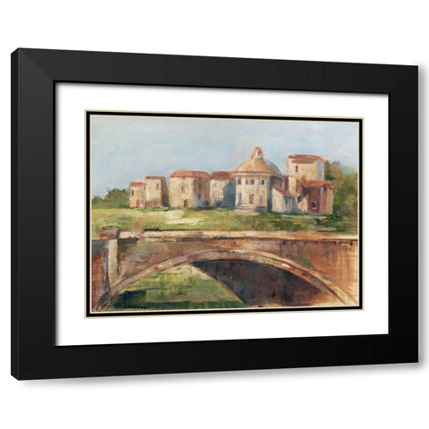 European River Bank II Black Modern Wood Framed Art Print with Double Matting by Harper, Ethan