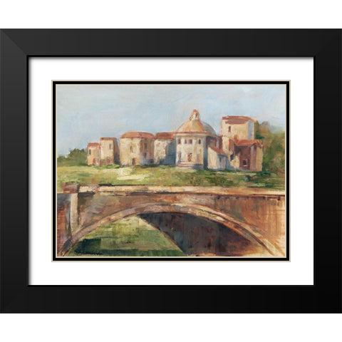 European River Bank II Black Modern Wood Framed Art Print with Double Matting by Harper, Ethan