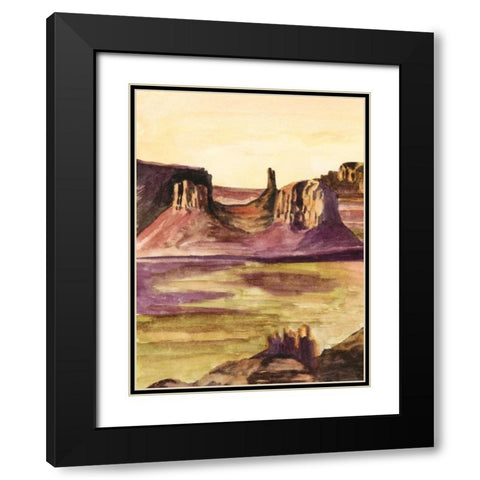 Desert Diptych I Black Modern Wood Framed Art Print with Double Matting by McCavitt, Naomi