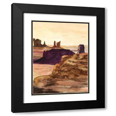 Desert Diptych II Black Modern Wood Framed Art Print with Double Matting by McCavitt, Naomi