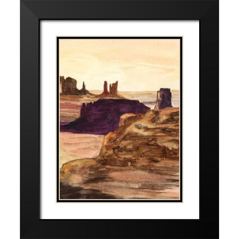 Desert Diptych II Black Modern Wood Framed Art Print with Double Matting by McCavitt, Naomi