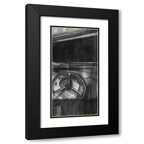 Vintage Cockpit III Black Modern Wood Framed Art Print with Double Matting by Harper, Ethan