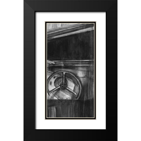 Vintage Cockpit III Black Modern Wood Framed Art Print with Double Matting by Harper, Ethan
