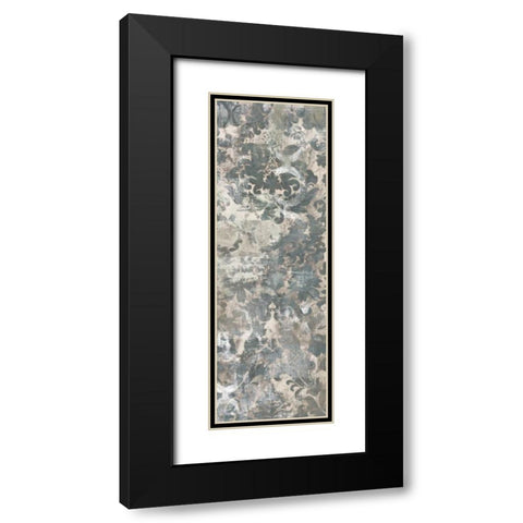 Weathered Damask Panel II Black Modern Wood Framed Art Print with Double Matting by Vess, June Erica