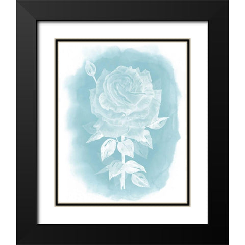 Ghost Rose II Black Modern Wood Framed Art Print with Double Matting by Popp, Grace