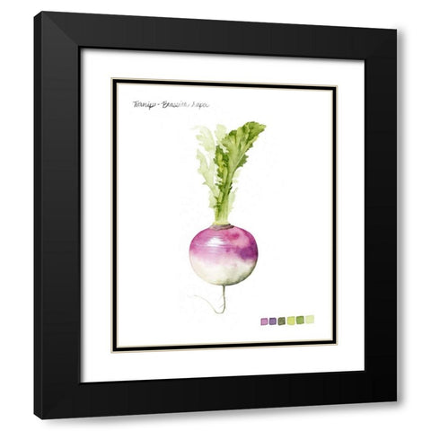Root Vegetable VI Black Modern Wood Framed Art Print with Double Matting by Popp, Grace