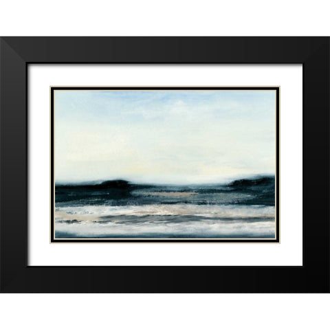 Ocean Tide I Black Modern Wood Framed Art Print with Double Matting by Gordon, Sharon