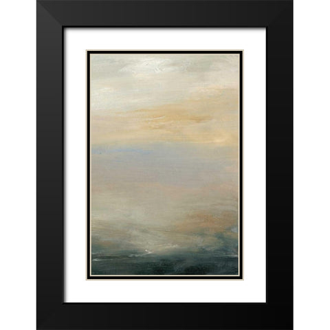 Soft Horizon  II Black Modern Wood Framed Art Print with Double Matting by Gordon, Sharon