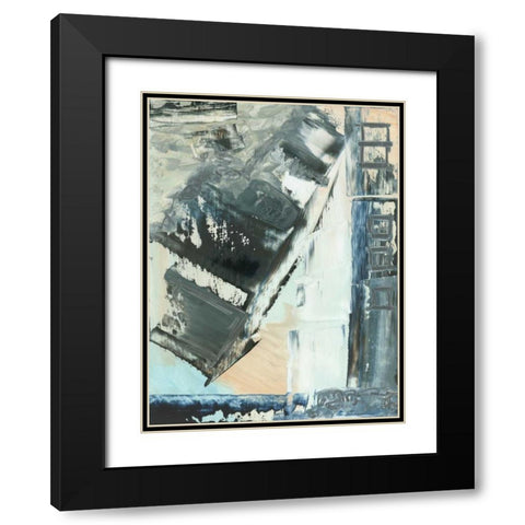 Avenue II Black Modern Wood Framed Art Print with Double Matting by Gordon, Sharon