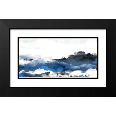 Sea Surface II Black Modern Wood Framed Art Print with Double Matting by Vess, June Erica