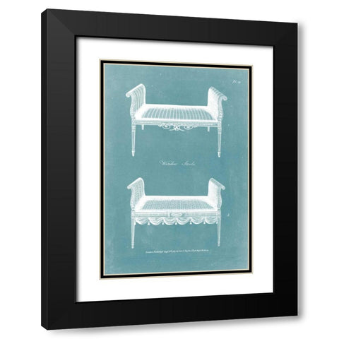 Design for a Window Seat I Black Modern Wood Framed Art Print with Double Matting by Hepplewhite