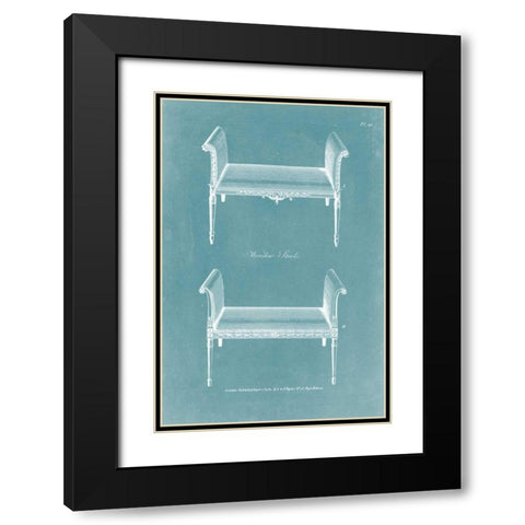 Design for a Window Seat II Black Modern Wood Framed Art Print with Double Matting by Hepplewhite