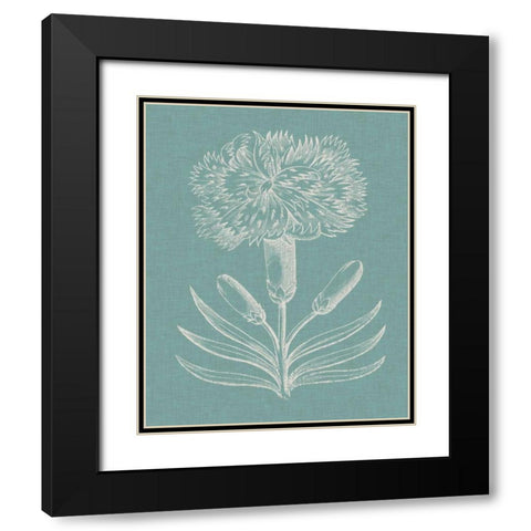 Graceful Floral II Black Modern Wood Framed Art Print with Double Matting by Vision Studio