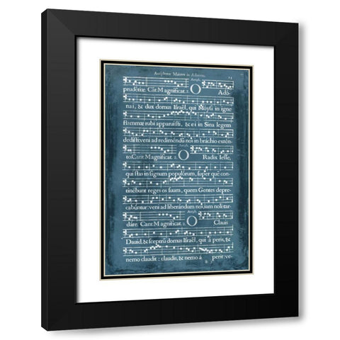 Graphic Songbook III Black Modern Wood Framed Art Print with Double Matting by Unknown