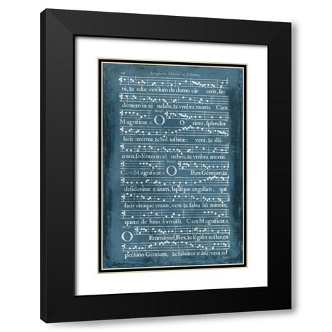 Graphic Songbook IV Black Modern Wood Framed Art Print with Double Matting by Unknown