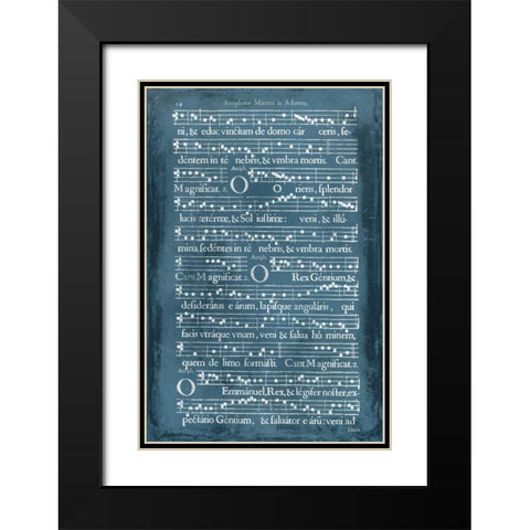 Graphic Songbook IV Black Modern Wood Framed Art Print with Double Matting by Unknown