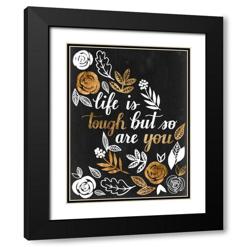 Girl Power II Black Modern Wood Framed Art Print with Double Matting by Popp, Grace