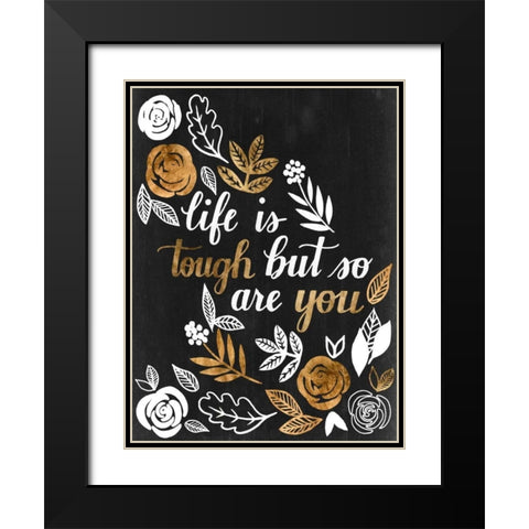 Girl Power II Black Modern Wood Framed Art Print with Double Matting by Popp, Grace