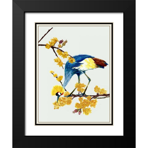 Chimonanthus Praecox I Black Modern Wood Framed Art Print with Double Matting by Wang, Melissa