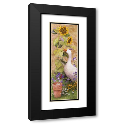 Garden March II Black Modern Wood Framed Art Print with Double Matting by Matcham, Marcia