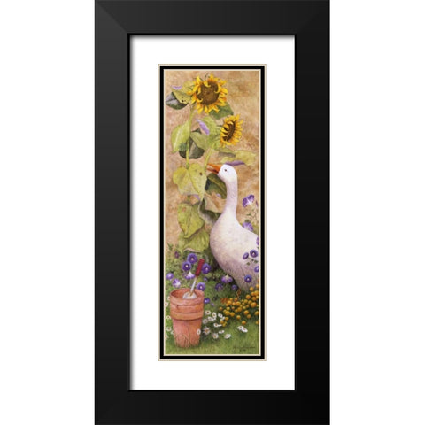 Garden March II Black Modern Wood Framed Art Print with Double Matting by Matcham, Marcia