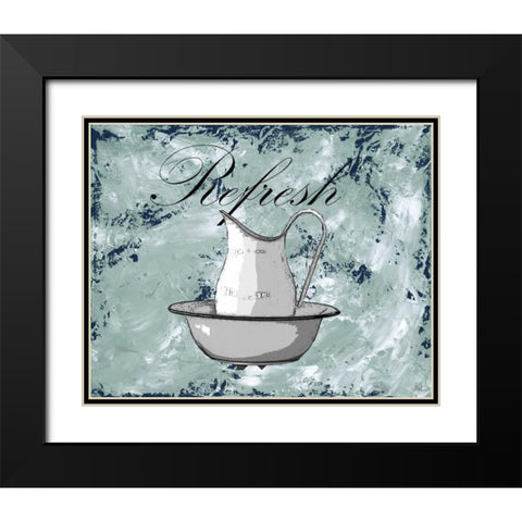 Relax-Refresh I Black Modern Wood Framed Art Print with Double Matting by Reynolds, Jade