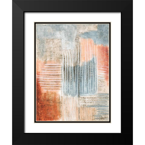 Summer Rust I Black Modern Wood Framed Art Print with Double Matting by Lam, Vanna