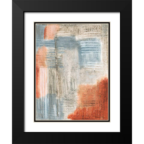 Summer Rust II Black Modern Wood Framed Art Print with Double Matting by Lam, Vanna