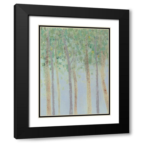 Hazy Woodlands I Black Modern Wood Framed Art Print with Double Matting by Popp, Grace