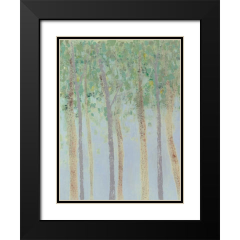 Hazy Woodlands I Black Modern Wood Framed Art Print with Double Matting by Popp, Grace