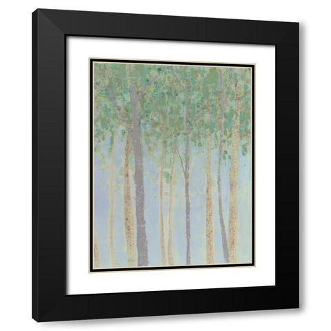 Hazy Woodlands II Black Modern Wood Framed Art Print with Double Matting by Popp, Grace