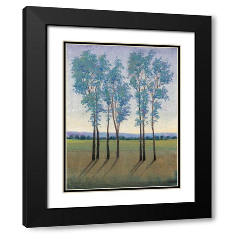 Acreage I Black Modern Wood Framed Art Print with Double Matting by OToole, Tim