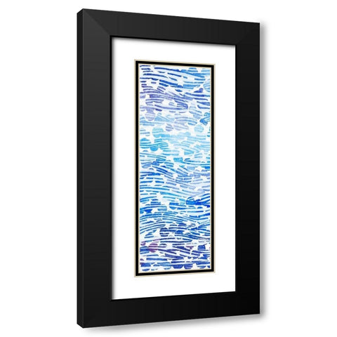 2-Up Winter River Rocks I Black Modern Wood Framed Art Print with Double Matting by Popp, Grace