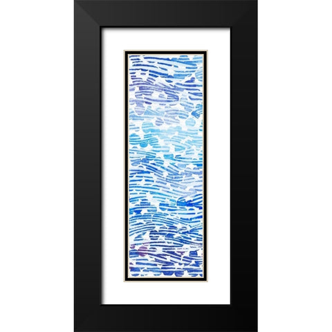 2-Up Winter River Rocks I Black Modern Wood Framed Art Print with Double Matting by Popp, Grace
