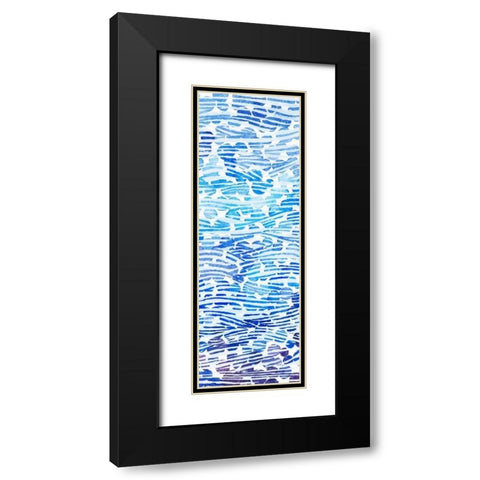 2-Up Winter River Rocks II Black Modern Wood Framed Art Print with Double Matting by Popp, Grace