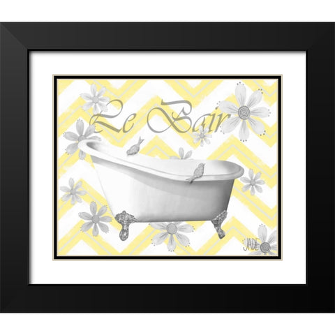 Le Bain I Black Modern Wood Framed Art Print with Double Matting by Reynolds, Jade
