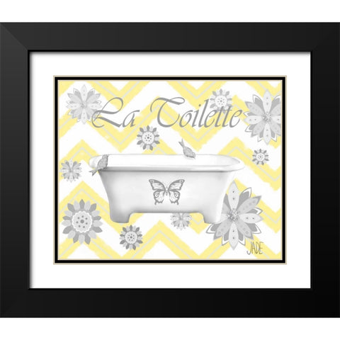Le Bain II Black Modern Wood Framed Art Print with Double Matting by Reynolds, Jade