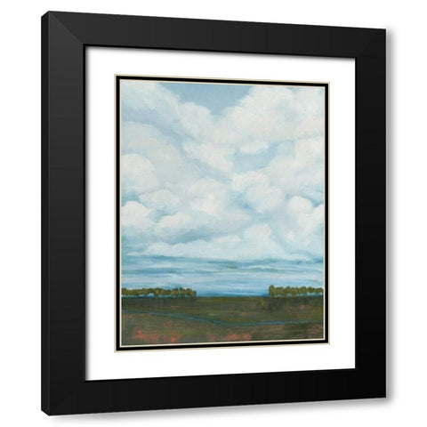 Billow II Black Modern Wood Framed Art Print with Double Matting by Popp, Grace
