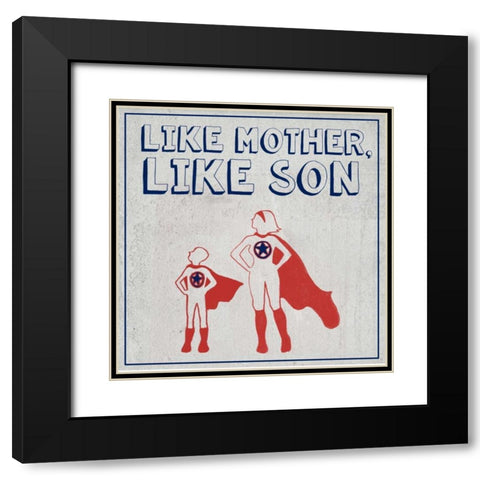 Little Hero II Black Modern Wood Framed Art Print with Double Matting by Popp, Grace
