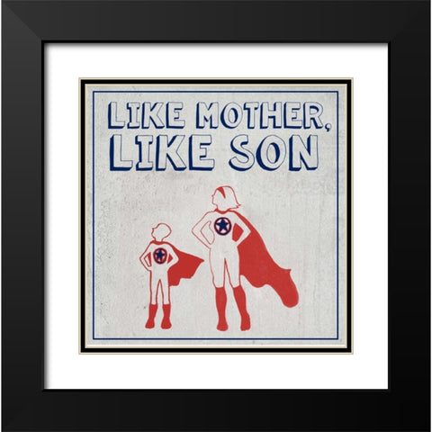 Little Hero II Black Modern Wood Framed Art Print with Double Matting by Popp, Grace