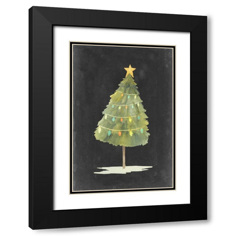 Christmas Glow I Black Modern Wood Framed Art Print with Double Matting by Popp, Grace