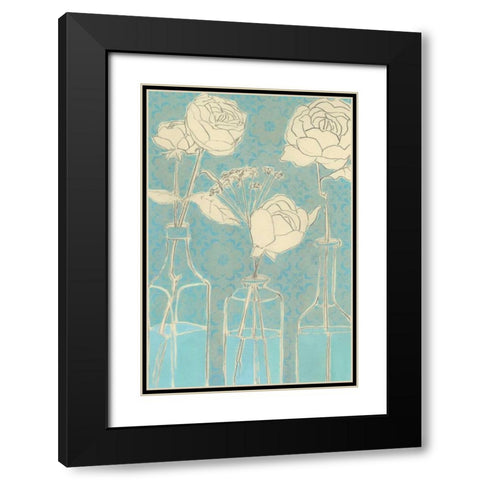 Apothecary Flowers II Black Modern Wood Framed Art Print with Double Matting by Popp, Grace