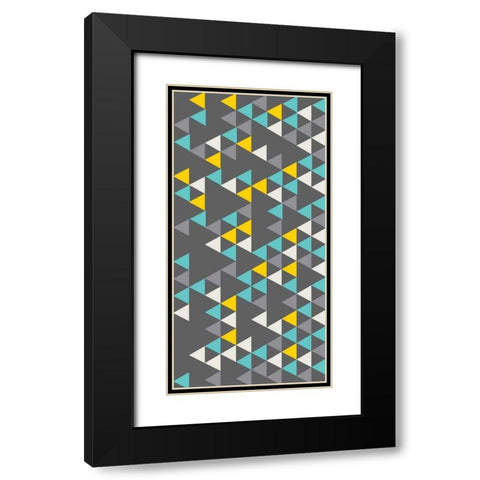 Bunting V Black Modern Wood Framed Art Print with Double Matting by Ketchum, Nicole