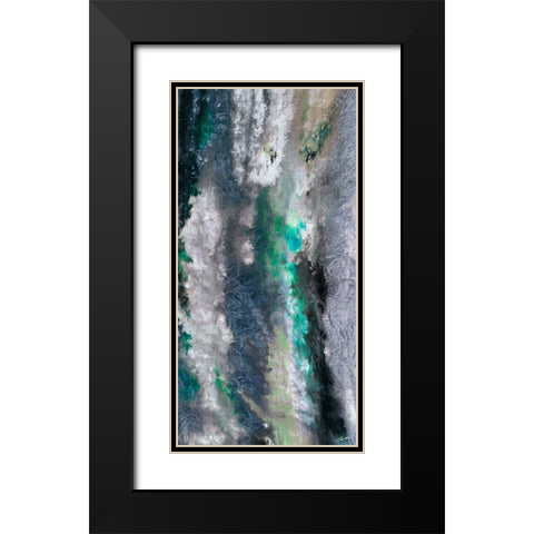 Gravity I Black Modern Wood Framed Art Print with Double Matting by Butler, John
