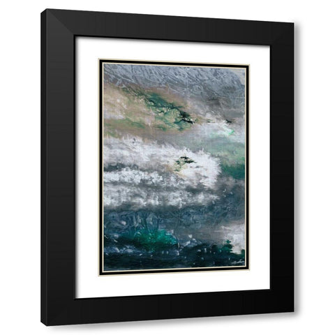 Gravity III Black Modern Wood Framed Art Print with Double Matting by Butler, John