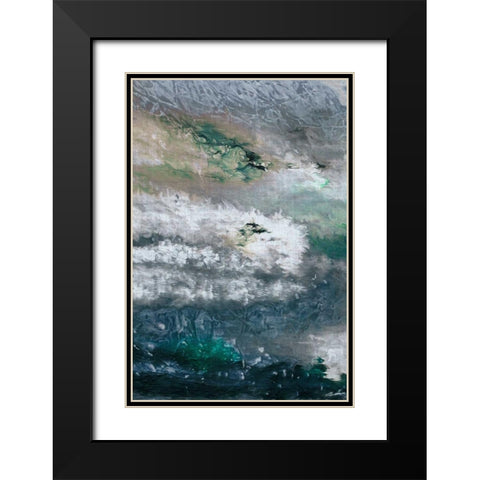 Gravity III Black Modern Wood Framed Art Print with Double Matting by Butler, John