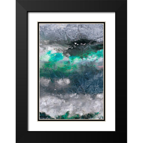 Gravity IV Black Modern Wood Framed Art Print with Double Matting by Butler, John