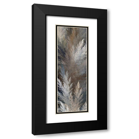 2-Up Pampas Panels I Black Modern Wood Framed Art Print with Double Matting by Burghardt, James