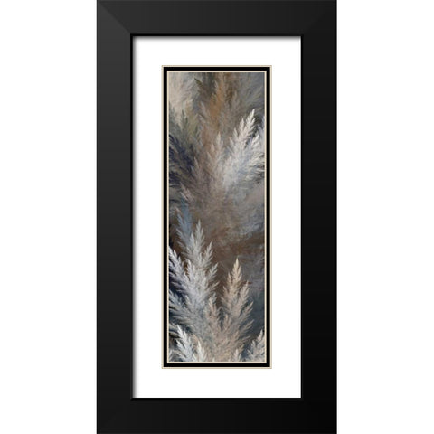 2-Up Pampas Panels I Black Modern Wood Framed Art Print with Double Matting by Burghardt, James