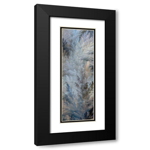 2-Up Pampas Panels II Black Modern Wood Framed Art Print with Double Matting by Burghardt, James